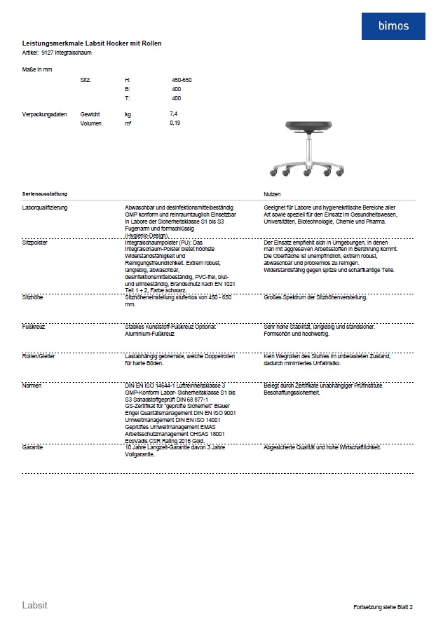 Leistungsverzeichnis